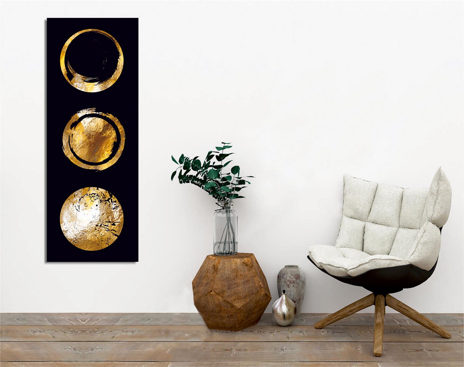 Entdecken Sie das faszinierende Leinwandgemälde PC297 von Wallity. Verleihen Sie Ihrem Raum mit diesem mehrfarbigen Kunstwerk eine mysteriöse Note.