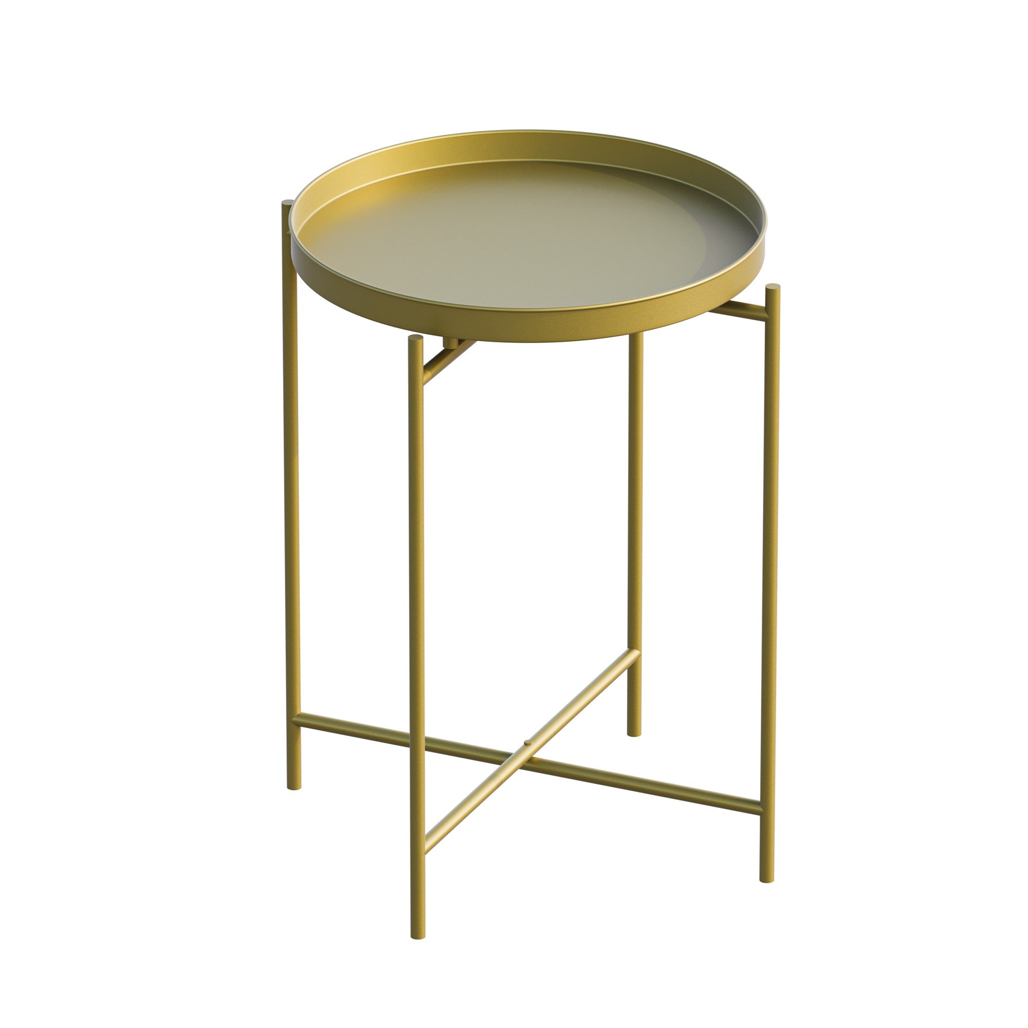 Shb-007-A in Gold präsentiert im Onlineshop von KAQTU Design AG. Beistelltisch ist von Hanah Home