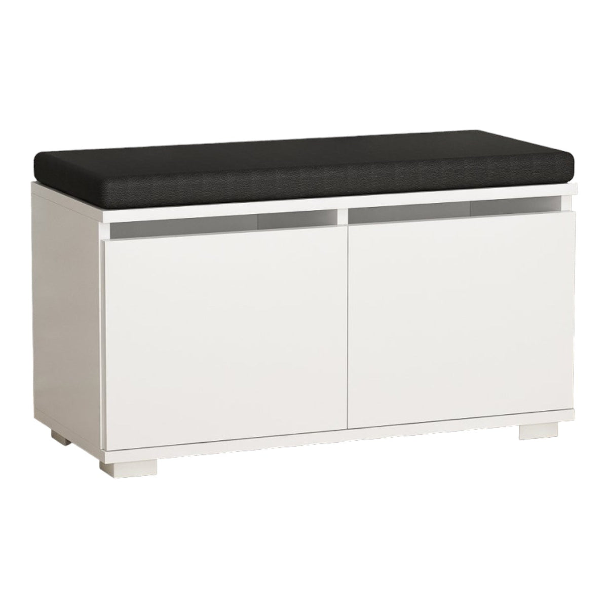 Drago Schuhschrank - Weiss in Weiss präsentiert im Onlineshop von KAQTU Design AG. Schuhbank ist von Hanah Home