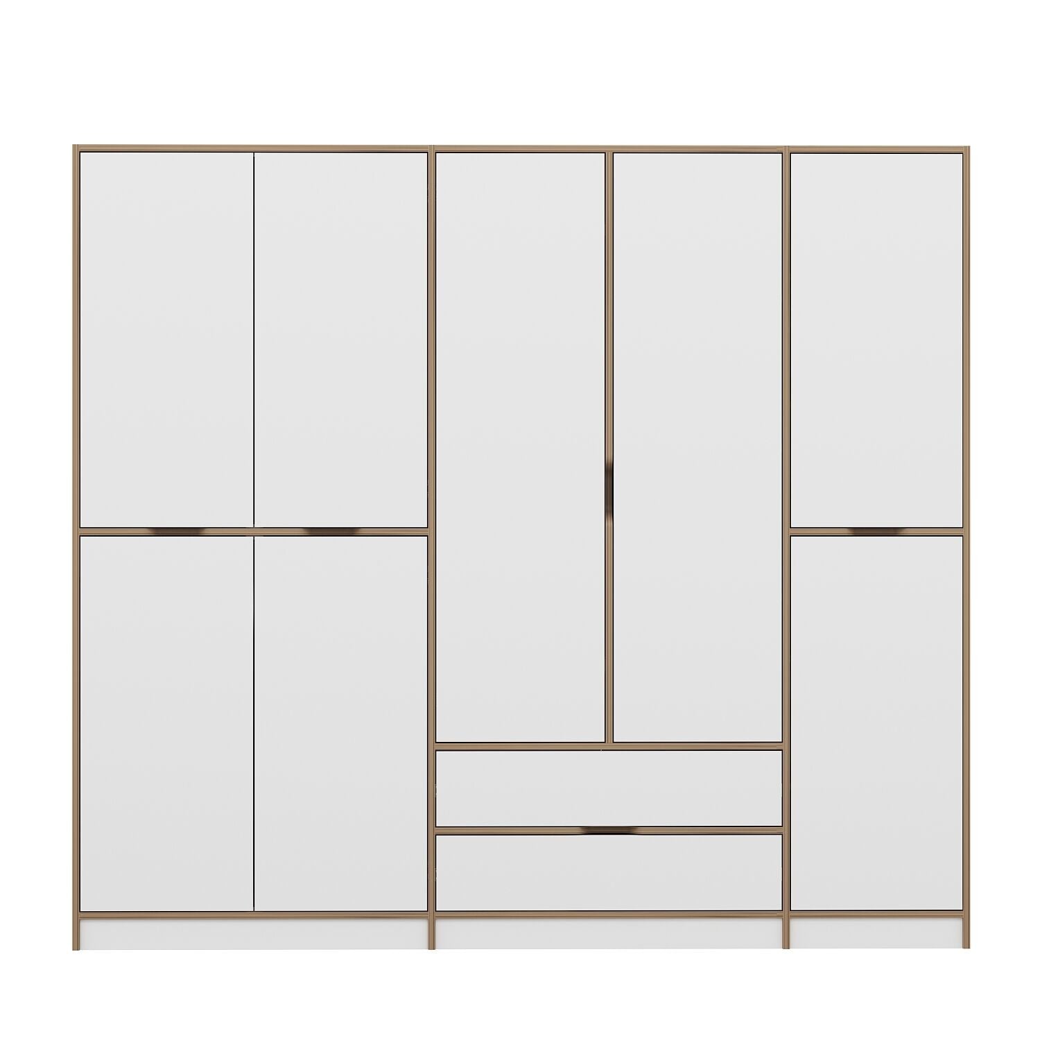 Erleben Sie die stilvolle Elina Garderobe in Weiß von Hanah Home – Ihr Schlüssel zu einem organisierten und eleganten Raum!