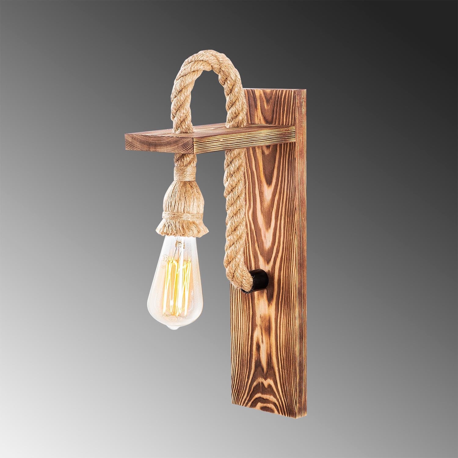 Verleihen Sie Ihrem Raum mit der Erebos Wandleuchte von Opviq einen Hauch von natürlicher Eleganz. Diese Holzlampe schafft eine gemütliche Atmosphäre und passt perfekt in jedes Zuhause.
