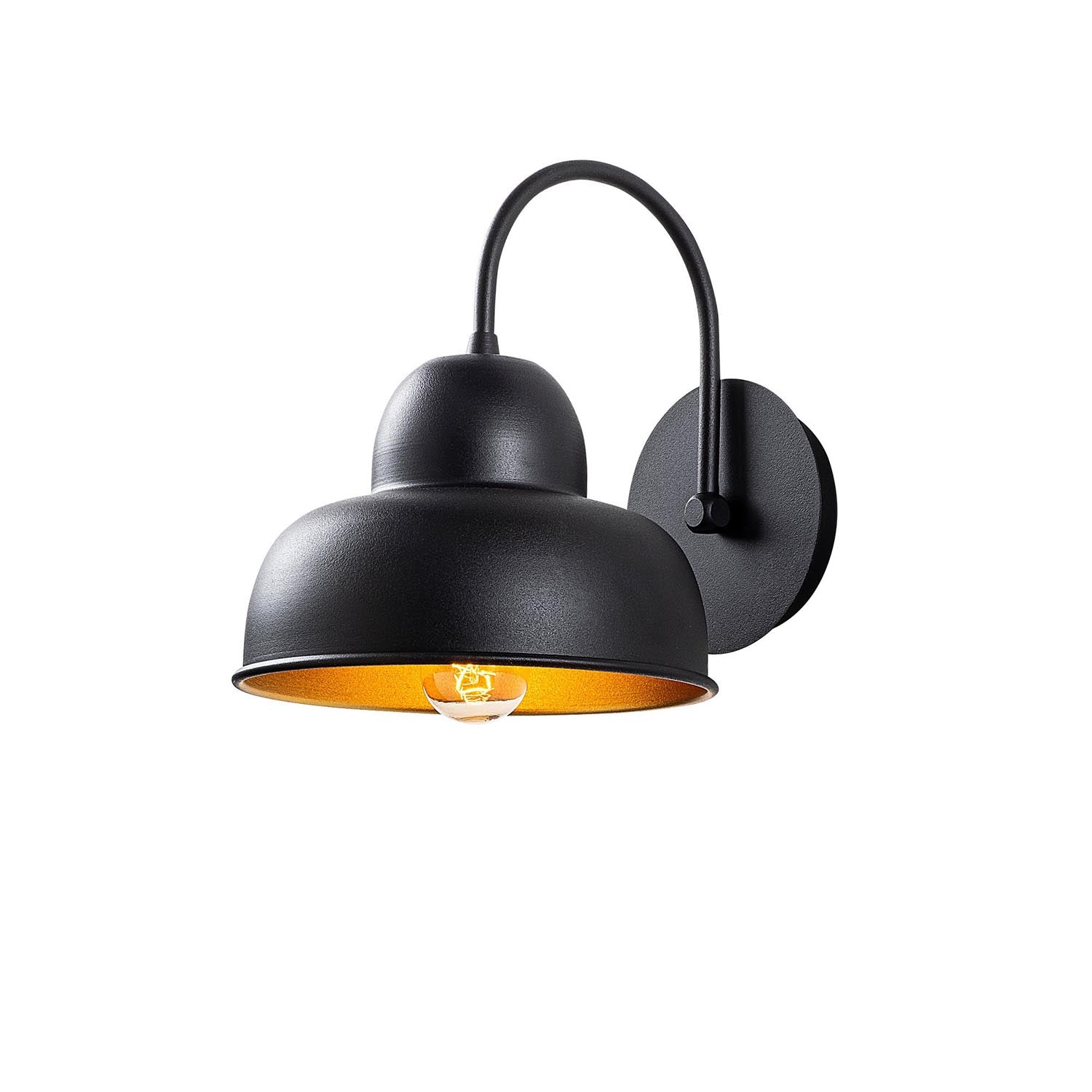 Berceste - 180BLACK-A in Schwarz präsentiert im Onlineshop von KAQTU Design AG. Wandleuchte ist von Opviq
