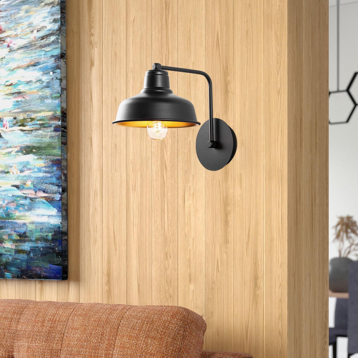 Berceste Wandleuchte - Schwarz in Schwarz präsentiert im Onlineshop von KAQTU Design AG. Wandleuchte ist von Opviq