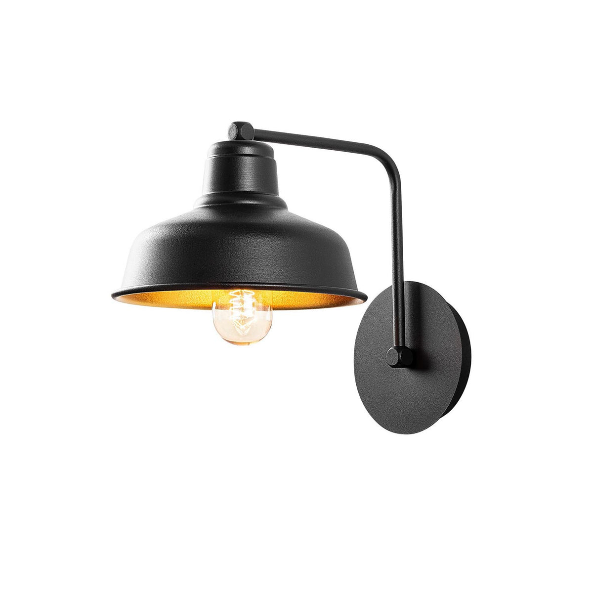 Berceste Wandleuchte - Schwarz in Schwarz präsentiert im Onlineshop von KAQTU Design AG. Wandleuchte ist von Opviq