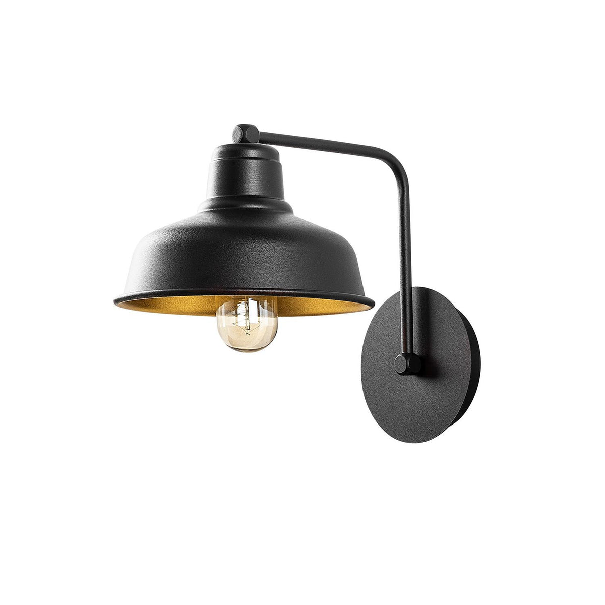 Berceste Wandleuchte - Schwarz in Schwarz präsentiert im Onlineshop von KAQTU Design AG. Wandleuchte ist von Opviq