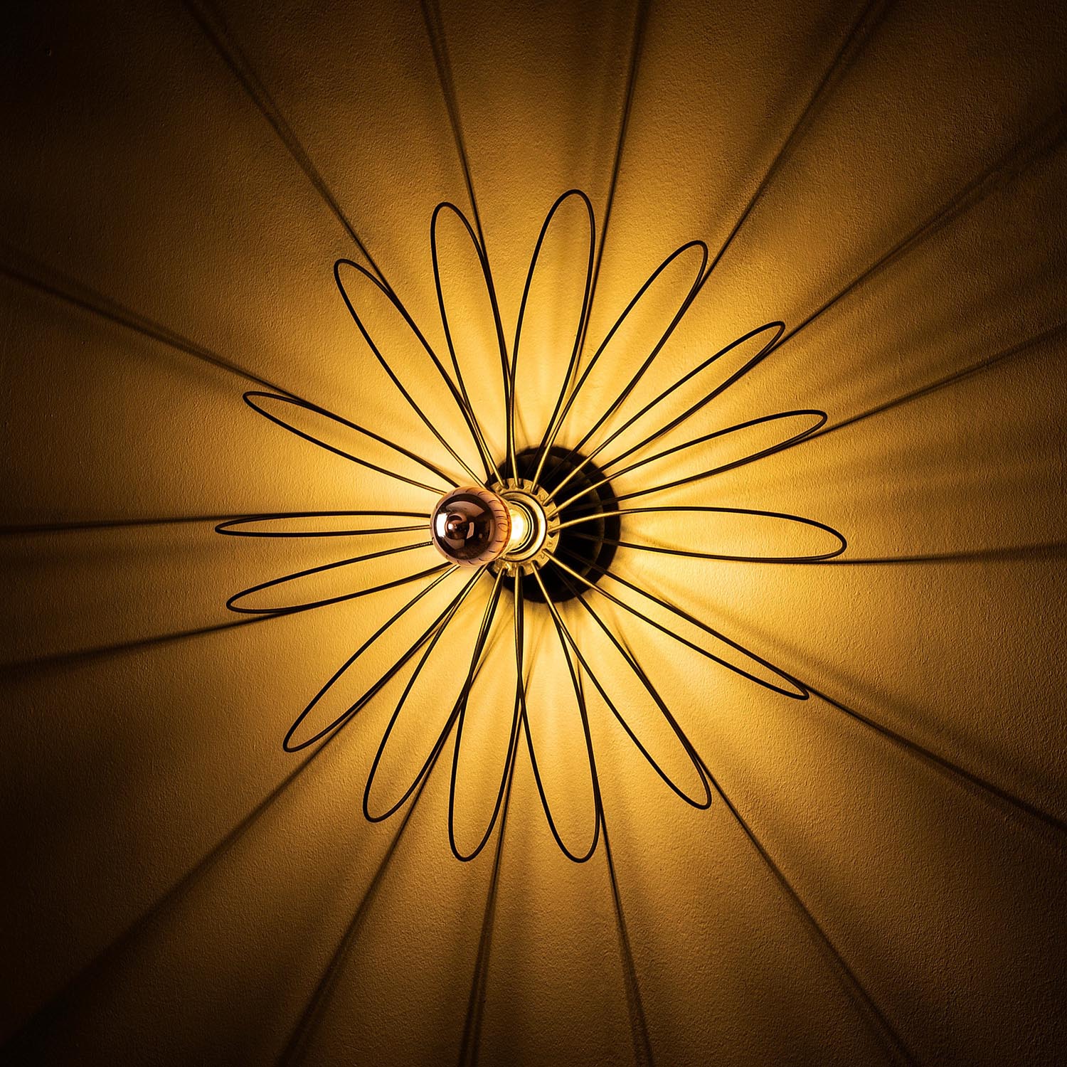 Entdecken Sie die stilvolle schwarze Blumen-Wandleuchte von Opviq, die jedem Raum Eleganz verleiht und eine einladende, charmante Stimmung schafft.