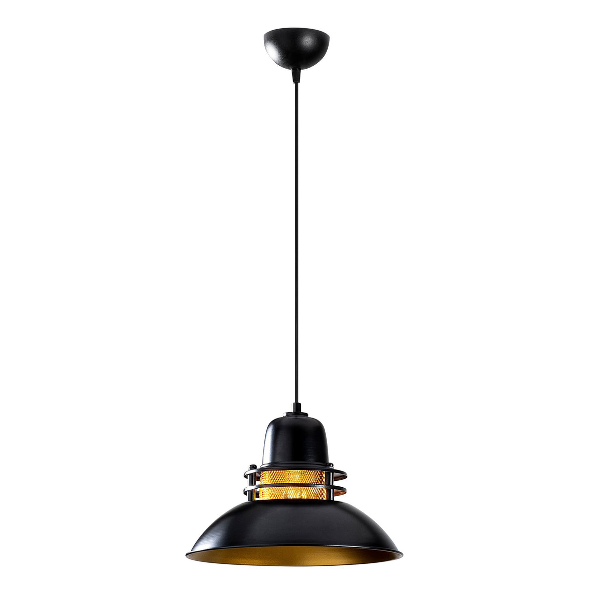 Berceste Pendellampe - Schwarz in Schwarz präsentiert im Onlineshop von KAQTU Design AG. Pendelleuchte ist von Opviq