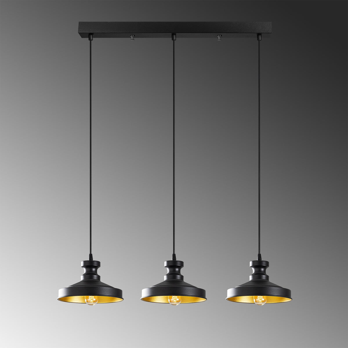 Berceste Pendellampe - Schwarz in Schwarz präsentiert im Onlineshop von KAQTU Design AG. Pendelleuchte ist von Opviq