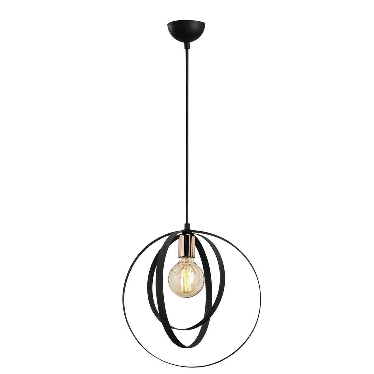 Vaveyla Pendellampe - Schwarz in Schwarz präsentiert im Onlineshop von KAQTU Design AG. Pendelleuchte ist von Opviq