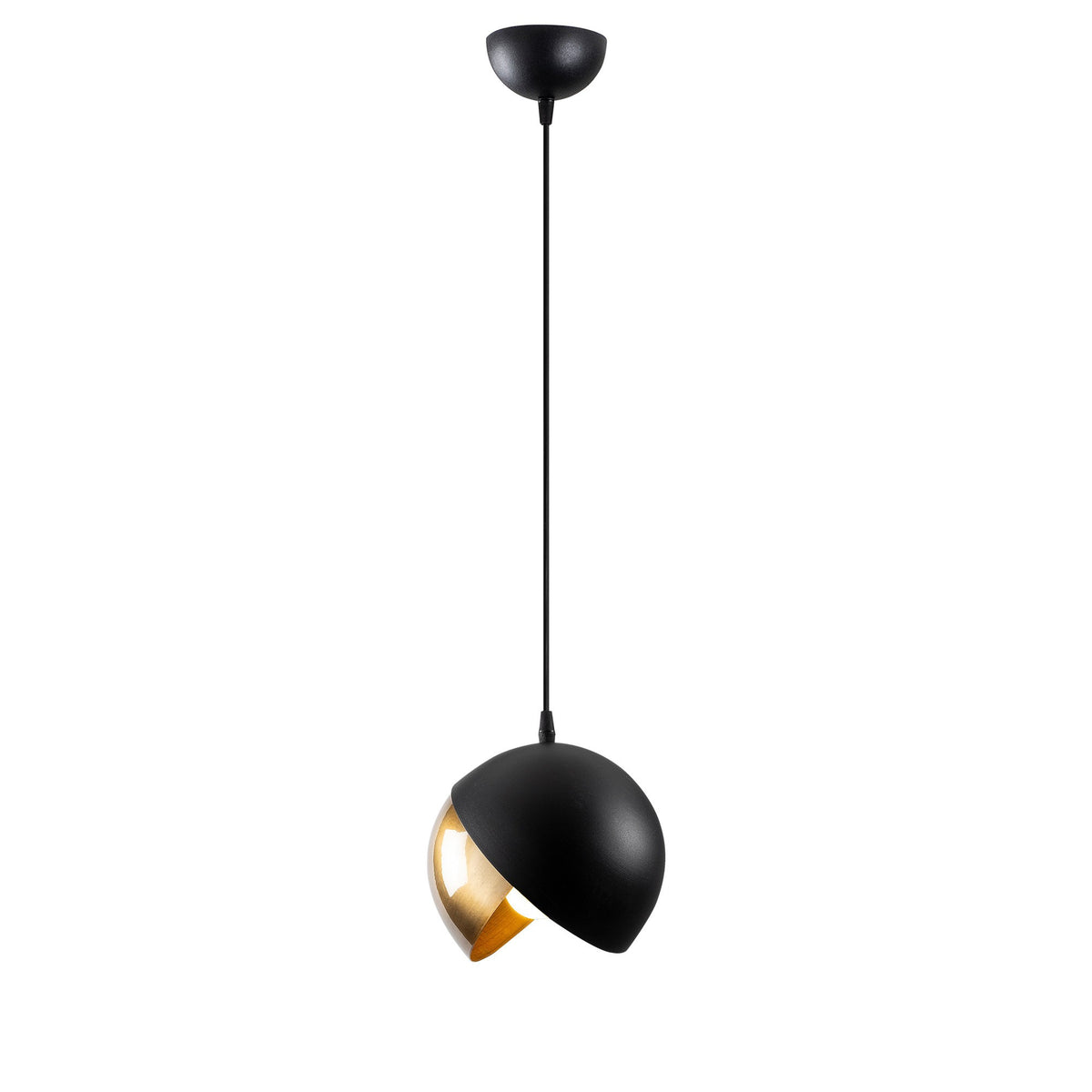 Berceste Pendellampe - Schwarz Gold in Schwarz Gold präsentiert im Onlineshop von KAQTU Design AG. Pendelleuchte ist von Opviq