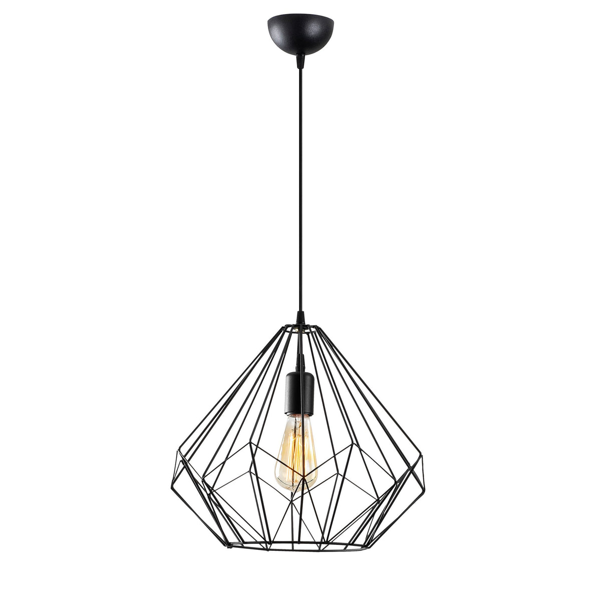 Diamond Pendellampe - Schwarz in Schwarz präsentiert im Onlineshop von KAQTU Design AG. Pendelleuchte ist von Opviq