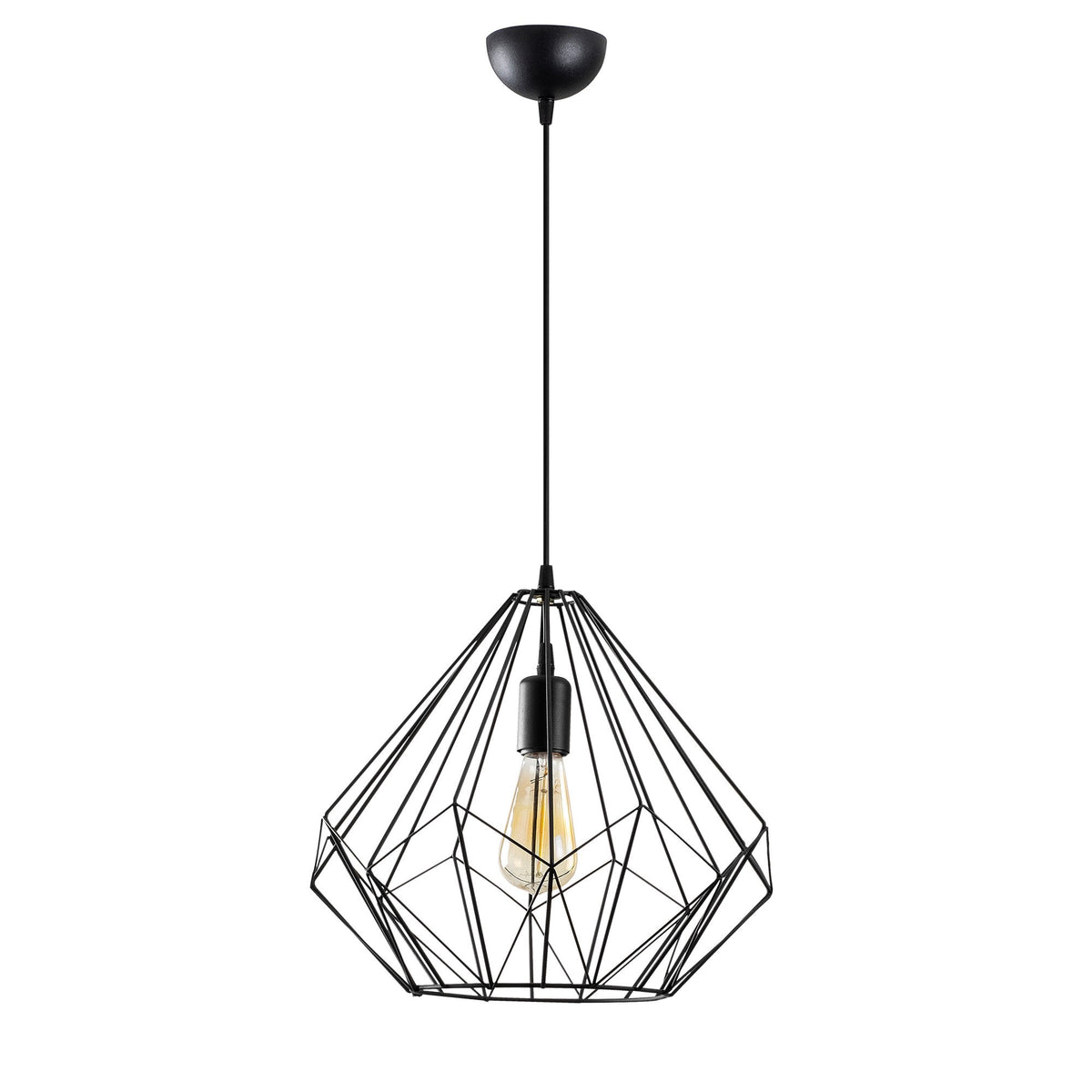 Diamond Pendellampe - Schwarz in Schwarz präsentiert im Onlineshop von KAQTU Design AG. Pendelleuchte ist von Opviq