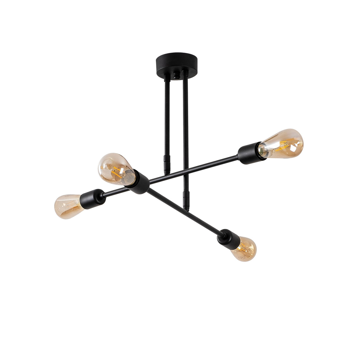 Flower Pendellampe - Schwarz in Schwarz präsentiert im Onlineshop von KAQTU Design AG. Pendelleuchte ist von Opviq