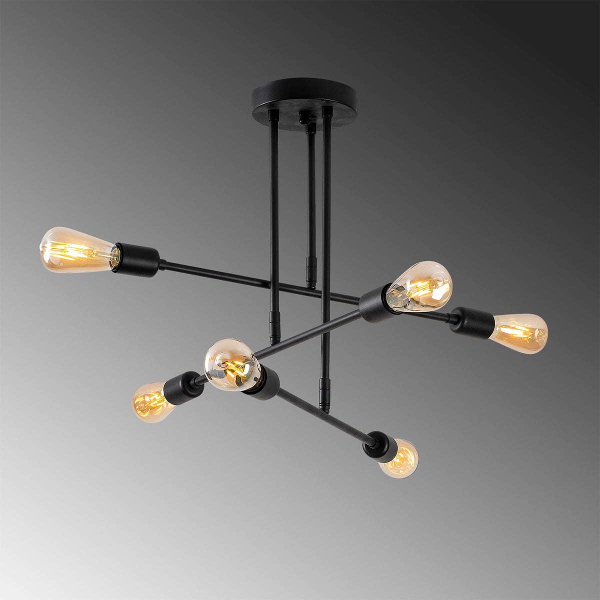 Flower Pendellampe - Schwarz in Schwarz präsentiert im Onlineshop von KAQTU Design AG. Pendelleuchte ist von Opviq