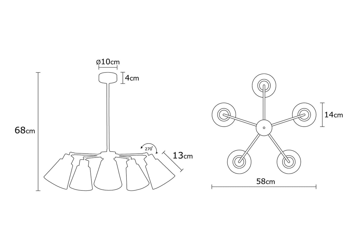 Manavgat Pendellampe - Mehrfarbig in Mehrfarbig präsentiert im Onlineshop von KAQTU Design AG. Pendelleuchte ist von Opviq