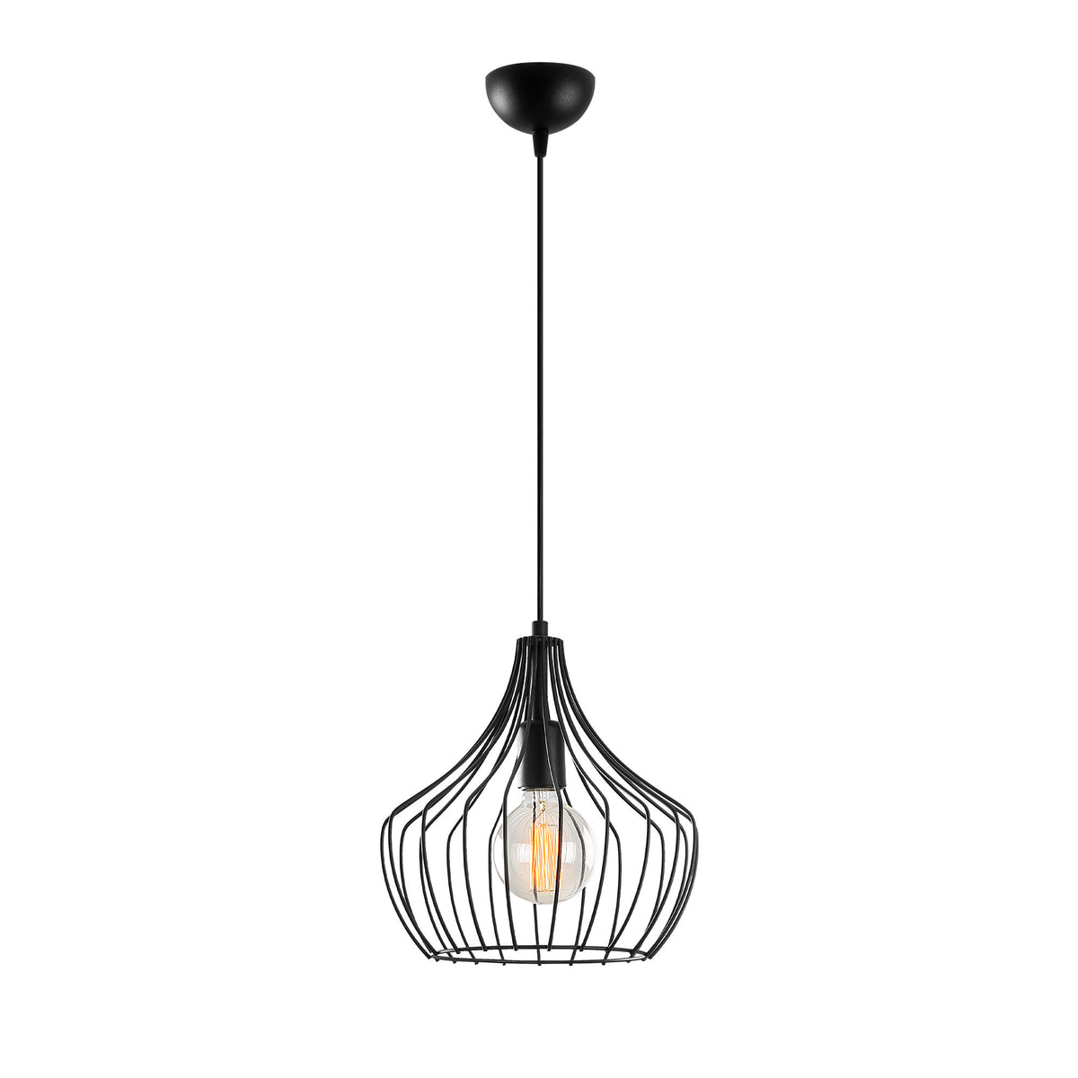 Mezopotamya Pendellampe - Schwarz in Schwarz präsentiert im Onlineshop von KAQTU Design AG. Pendelleuchte ist von Opviq