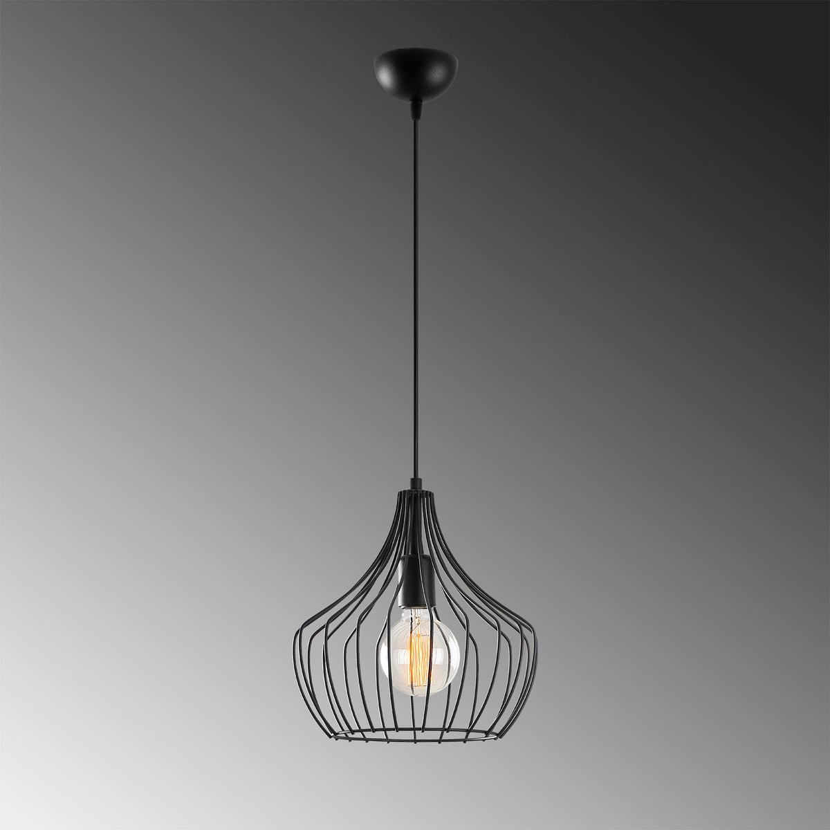 Mezopotamya Pendellampe - Schwarz in Schwarz präsentiert im Onlineshop von KAQTU Design AG. Pendelleuchte ist von Opviq