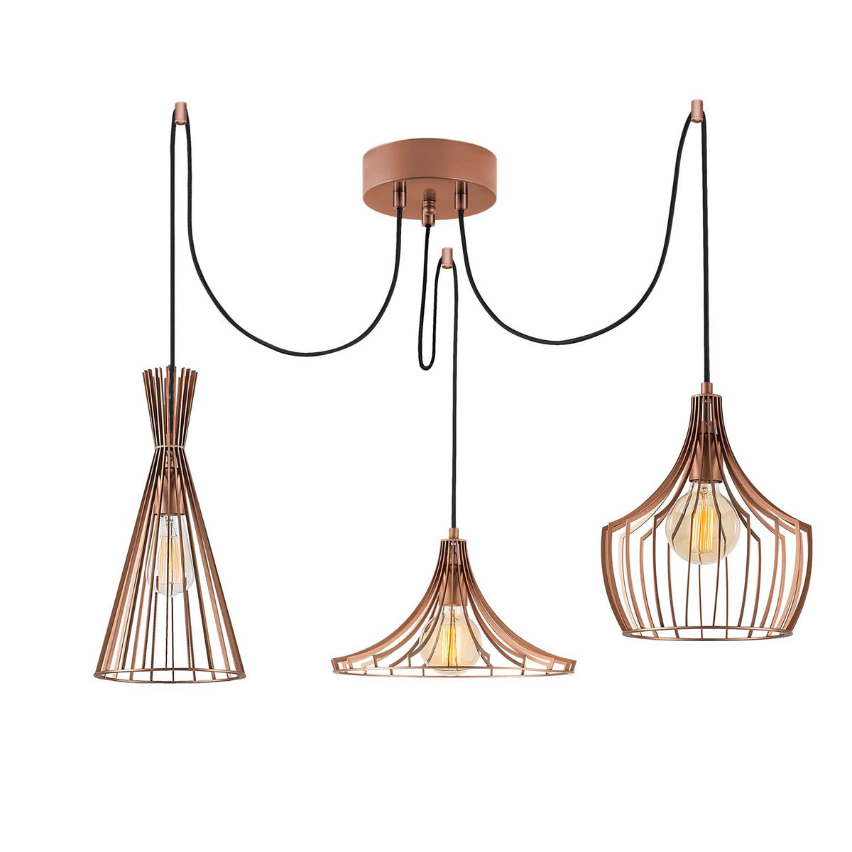 Mezopotamya Pendellampe - Kupfer in Kupfer präsentiert im Onlineshop von KAQTU Design AG. Pendelleuchte ist von Opviq