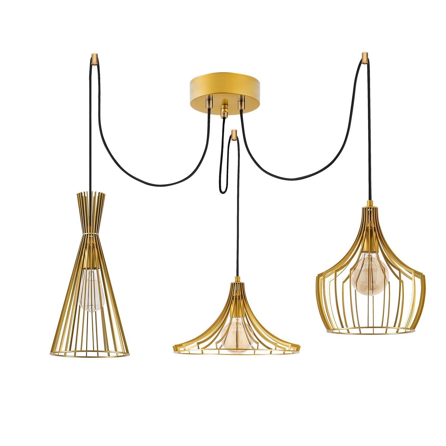 Mezopotamya - N-1293 in Gold präsentiert im Onlineshop von KAQTU Design AG. Pendelleuchte ist von Opviq