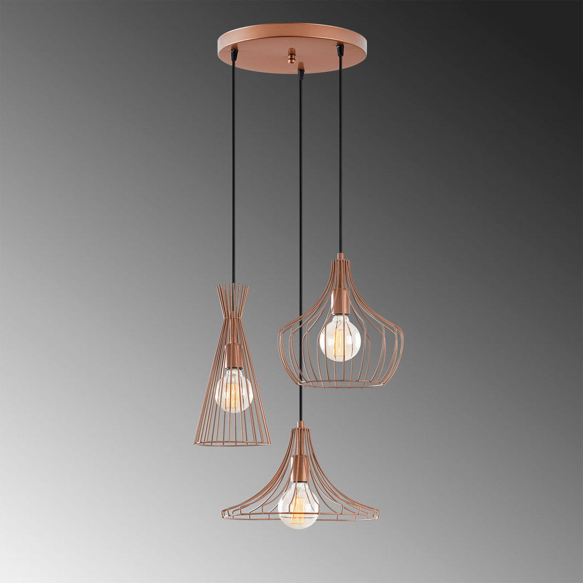 Mezopotamya Pendellampe - Kupfer in Kupfer präsentiert im Onlineshop von KAQTU Design AG. Pendelleuchte ist von Opviq