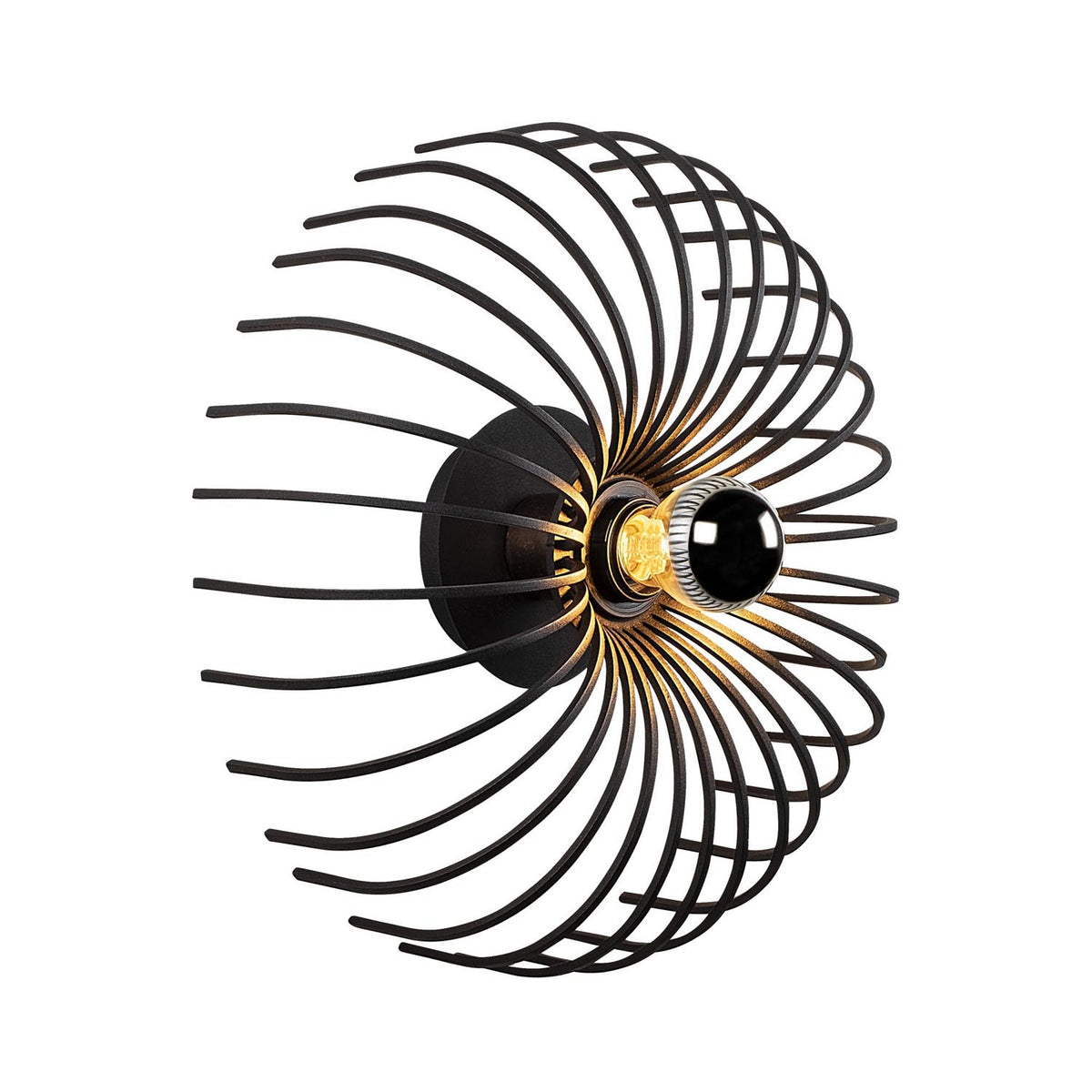 Aspendos Wandleuchte - Schwarz in Schwarz präsentiert im Onlineshop von KAQTU Design AG. Wandleuchte ist von Opviq
