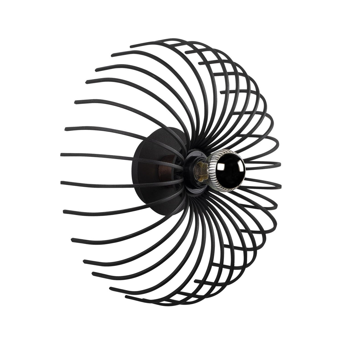 Aspendos Wandleuchte - Schwarz in Schwarz präsentiert im Onlineshop von KAQTU Design AG. Wandleuchte ist von Opviq