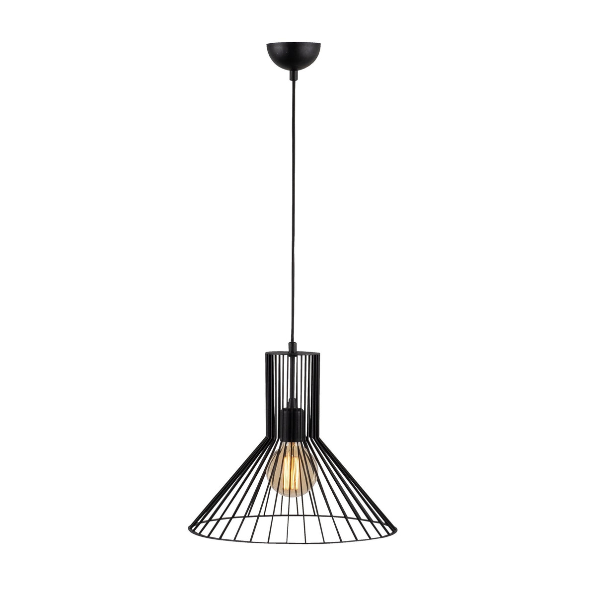Fellini Pendellampe - Schwarz in Schwarz präsentiert im Onlineshop von KAQTU Design AG. Pendelleuchte ist von Opviq