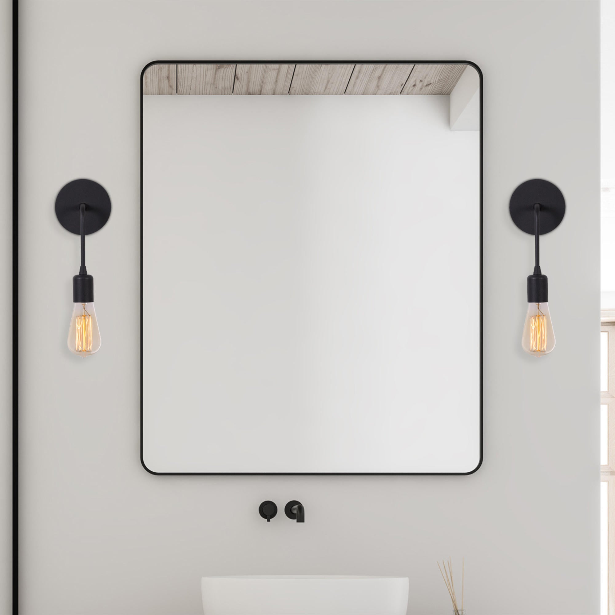 Elegante Dartini Wandleuchte in Schwarz von Opviq: Stilvolle Beleuchtung für jeden Raum. Robustes Design trifft auf modernes Flair.