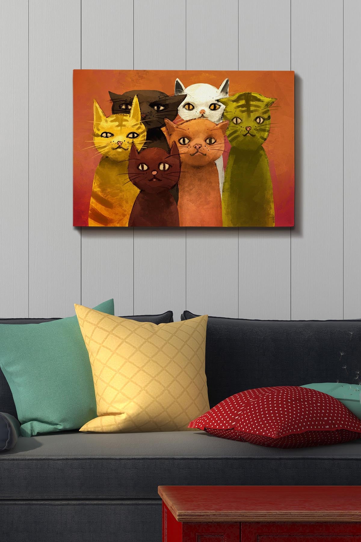 Entdecken Sie das Kanvas Tablo (50 x 70) von Wallity – ein lebendiges Kunstwerk, das jeden Raum mit Farbe und Stil bereichert.