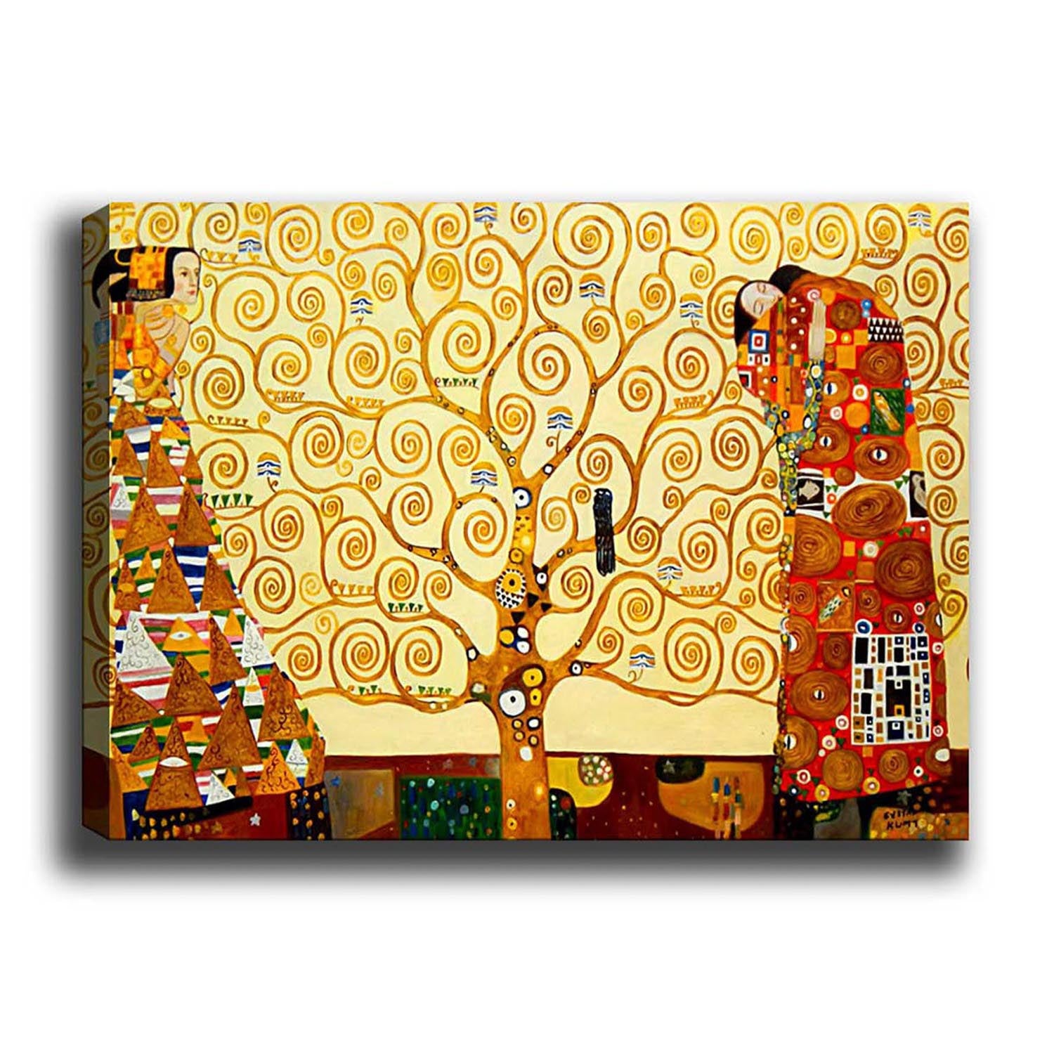 Entdecken Sie das Kanvas Tablo (50 x 70) von Wallity – ein Meisterwerk, das Gustav Klimts Kunst in Ihr Zuhause bringt und für Eleganz sorgt!