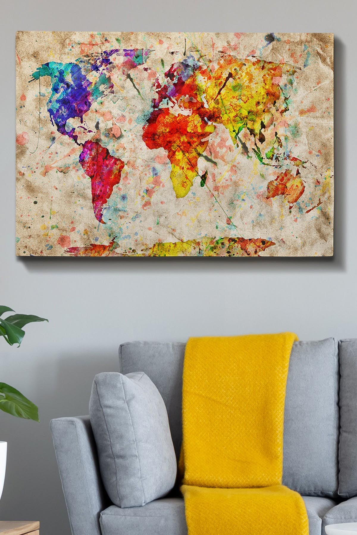 Entdecken Sie das beeindruckende Kanvas Tablo (70 x 100) von Wallity. Dieses mehrfarbige Leinwandbild verwandelt jeden Raum in ein Kunstwerk.