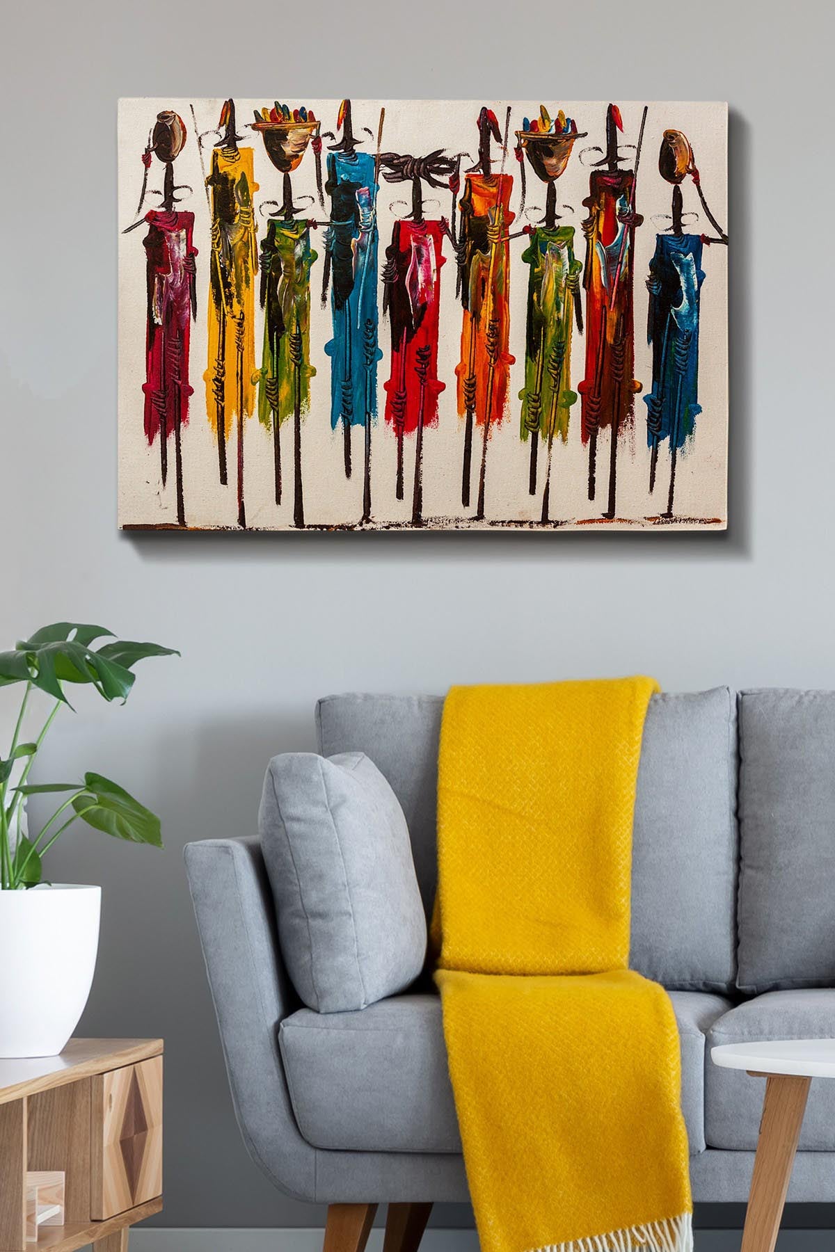 Kanvas Tablo (70 x 100) Bild - Mehrfarbig in Mehrfarbig präsentiert im Onlineshop von KAQTU Design AG. Bild ist von Wallity