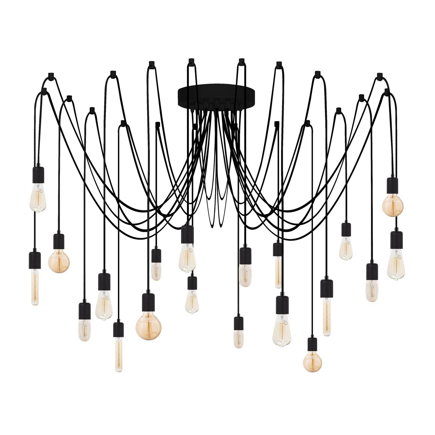 Kabluni Pendellampe - Schwarz in Schwarz präsentiert im Onlineshop von KAQTU Design AG. Pendelleuchte ist von Opviq