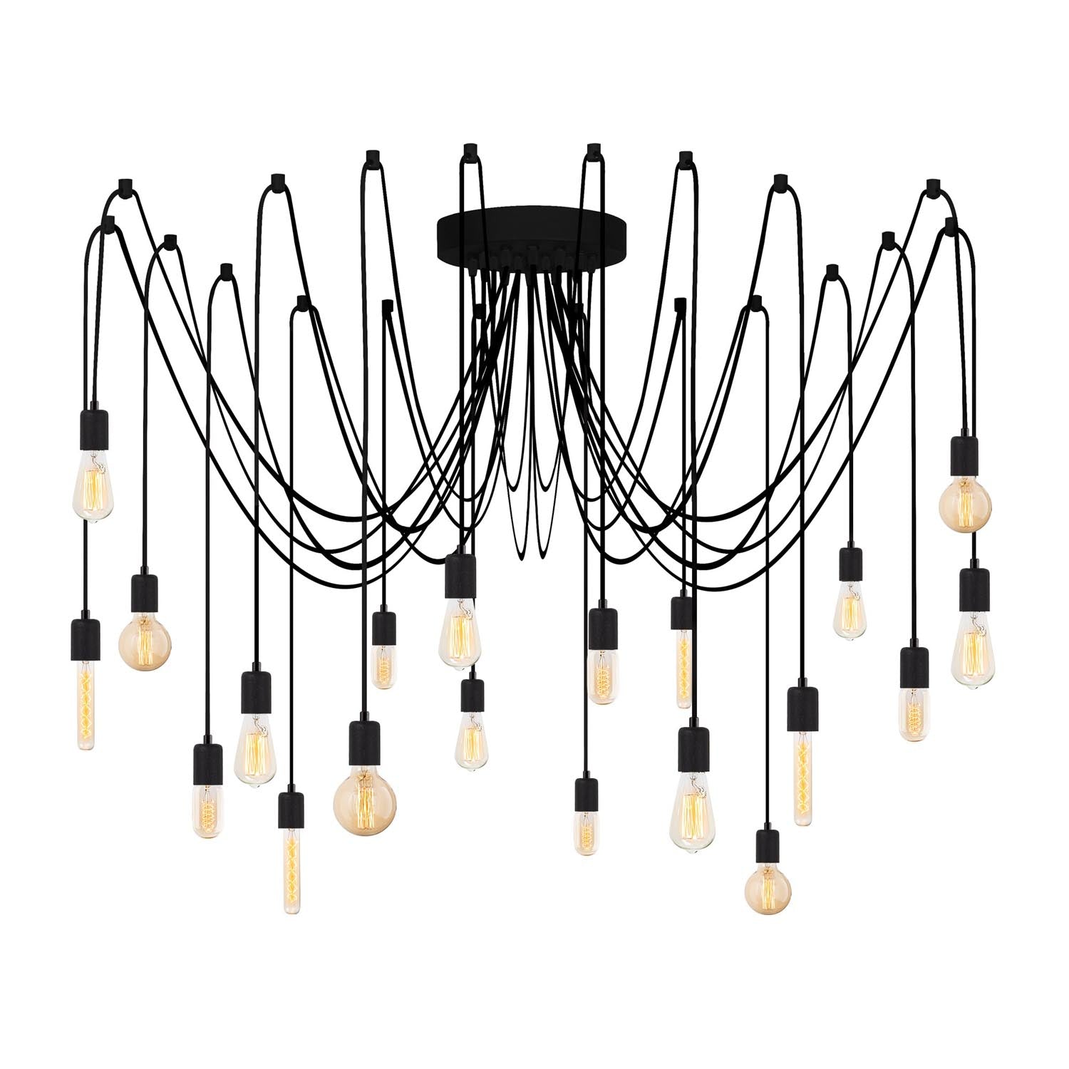 Setzen Sie mit der Kabluni Pendelleuchte von Opviq in elegantem Schwarz stilvolle Akzente in Ihrem Zuhause. Perfekt für jeden Raum!