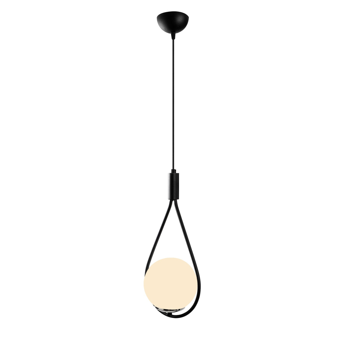 Mudoni Pendellampe - Schwarz in Schwarz präsentiert im Onlineshop von KAQTU Design AG. Pendelleuchte ist von Opviq