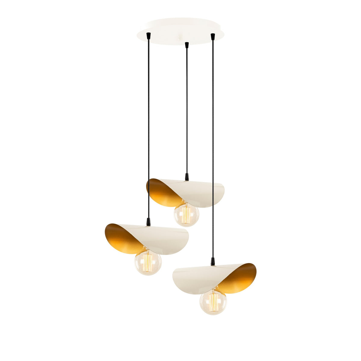Sivani Pendellampe - Weisses Gold in Weisses Gold präsentiert im Onlineshop von KAQTU Design AG. Pendelleuchte ist von Opviq
