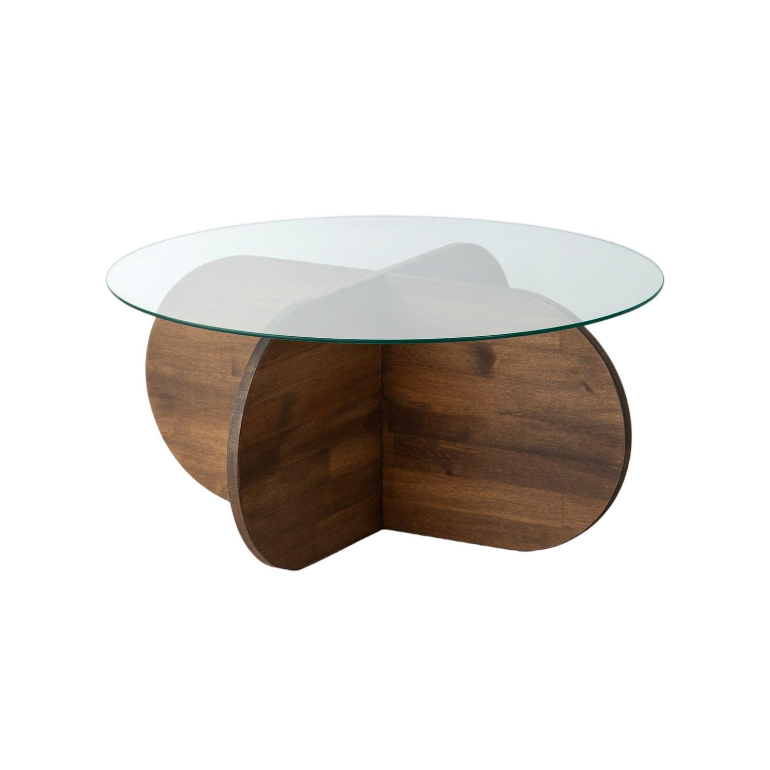 Bubble Wood - Walnut in Walnuss präsentiert im Onlineshop von KAQTU Design AG. Beistelltisch ist von Hanah Home