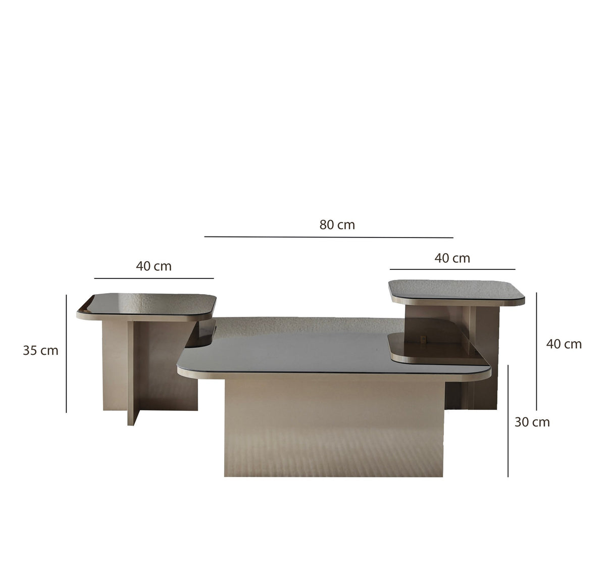 Jazz Sofatisch - Beige
Bronze in Beige / Bronze präsentiert im Onlineshop von KAQTU Design AG. Couchtisch ist von Hanah Home
