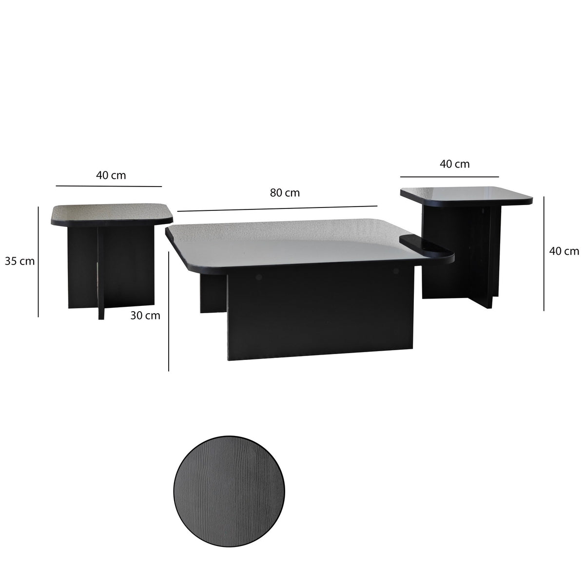 Jazz Sofatisch - Schwarz
Rauch in Schwarz / Rauch präsentiert im Onlineshop von KAQTU Design AG. Couchtisch ist von Hanah Home