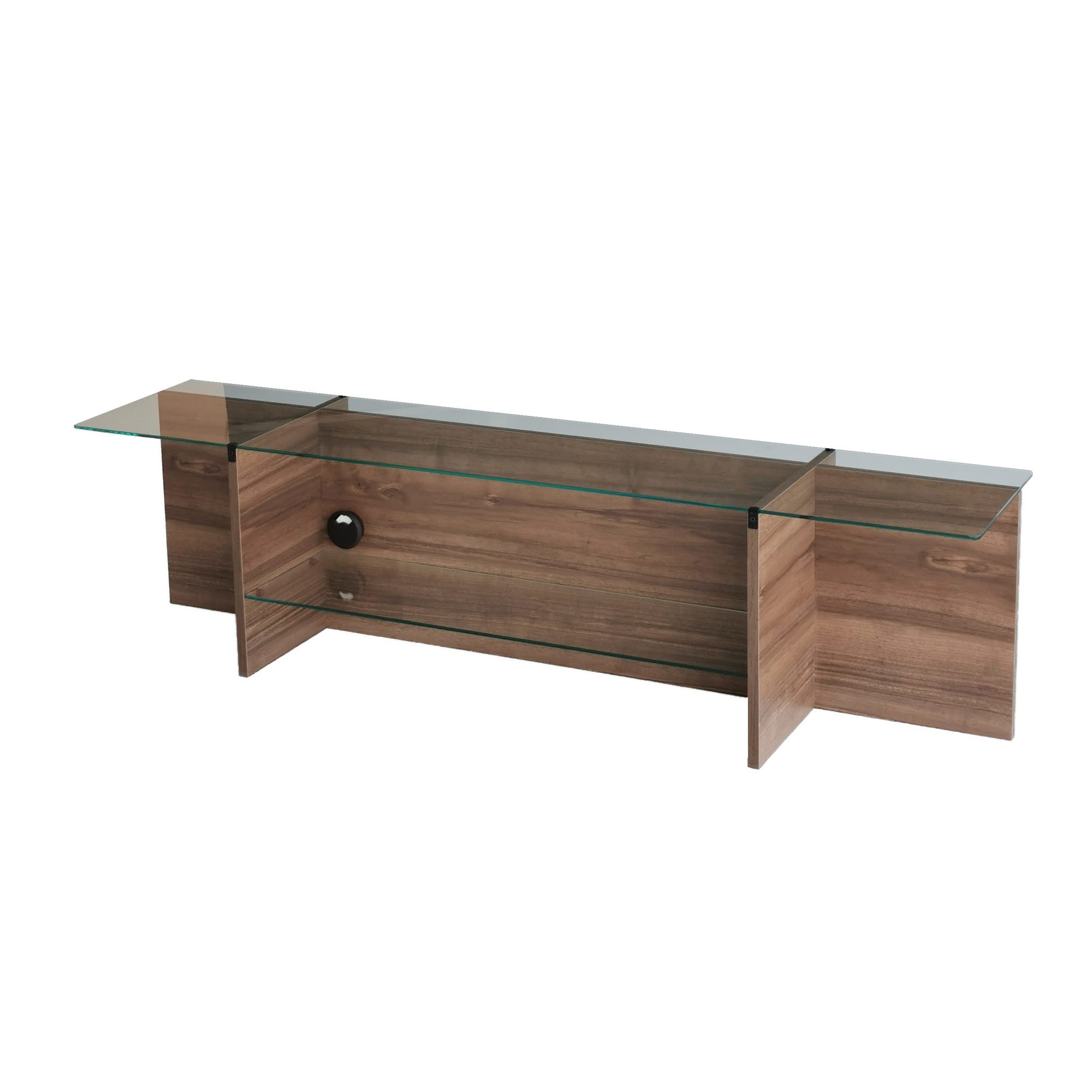 Escape TV - Walnut in Walnuss präsentiert im Onlineshop von KAQTU Design AG. Sideboard ist von Hanah Home