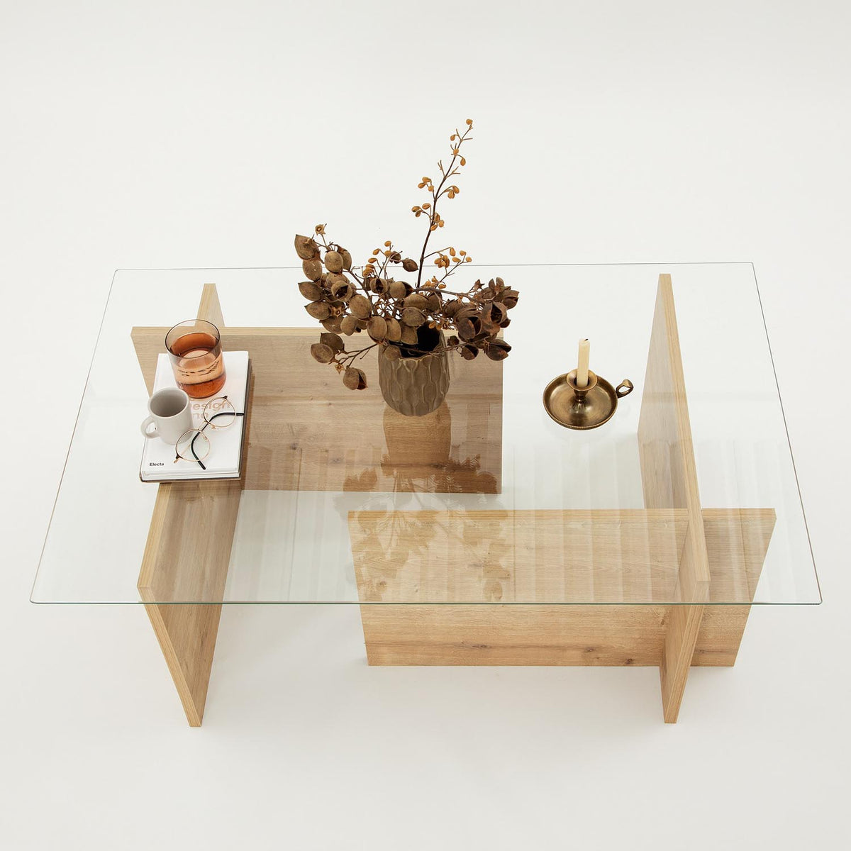 Escape Sofatisch - Saphir- Eiche in Saphir- Eiche präsentiert im Onlineshop von KAQTU Design AG. Couchtisch ist von Hanah Home