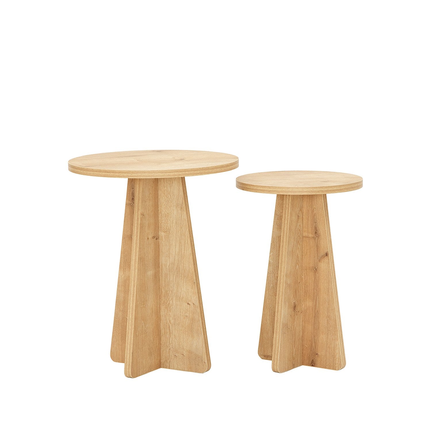 Mushroom - Sapphire Oak in Saphir- Eiche präsentiert im Onlineshop von KAQTU Design AG. Beistelltisch ist von Hanah Home