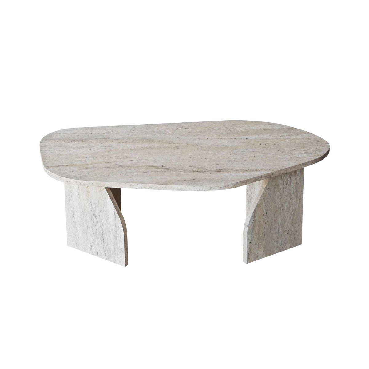 Rock Sofatisch - Travertin in Travertin präsentiert im Onlineshop von KAQTU Design AG. Couchtisch ist von Hanah Home