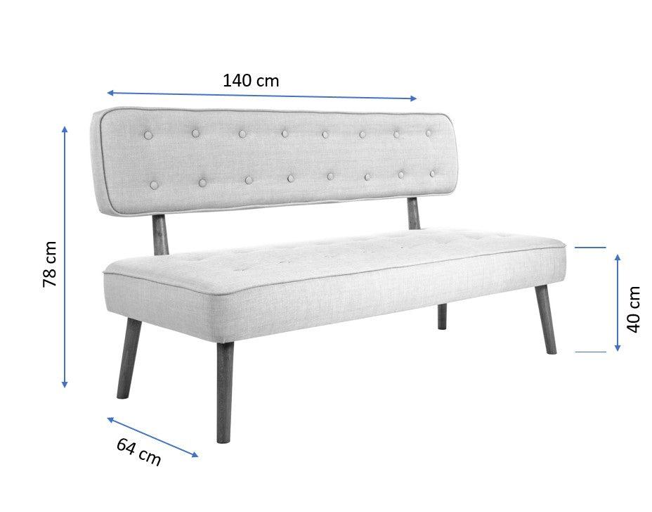 Westwood Loveseat 2er Sofa - Milchbraun in Milchbraun präsentiert im Onlineshop von KAQTU Design AG. 2er Sofa ist von Atelier Del Sofa
