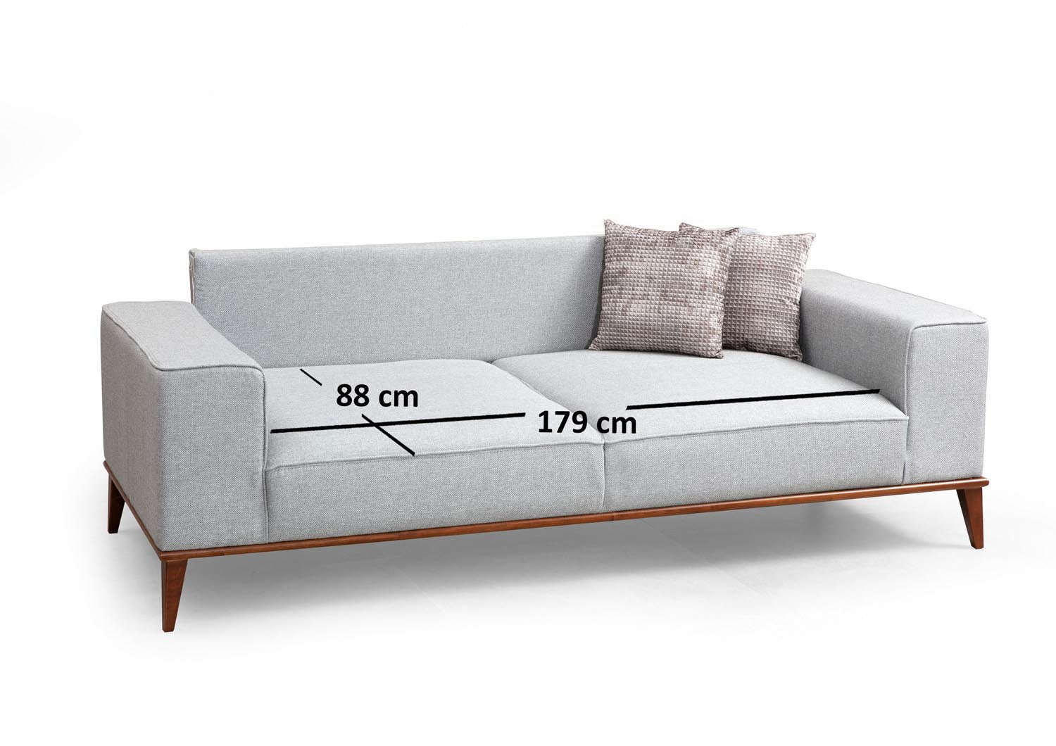 Erleben Sie das Montana 3-Sitzer Bettsofa in Grau von Atelier Del Sofa – eine harmonische Verbindung von modernem Design und unvergleichlichem Komfort, ideal für jeden Wohnraum.