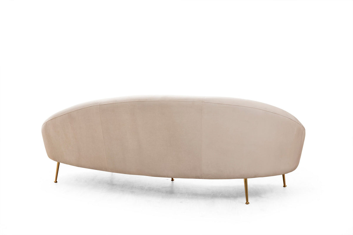 Eses Left 3er Sofa - Beige in Beige präsentiert im Onlineshop von KAQTU Design AG. 3er Sofa ist von Atelier Del Sofa