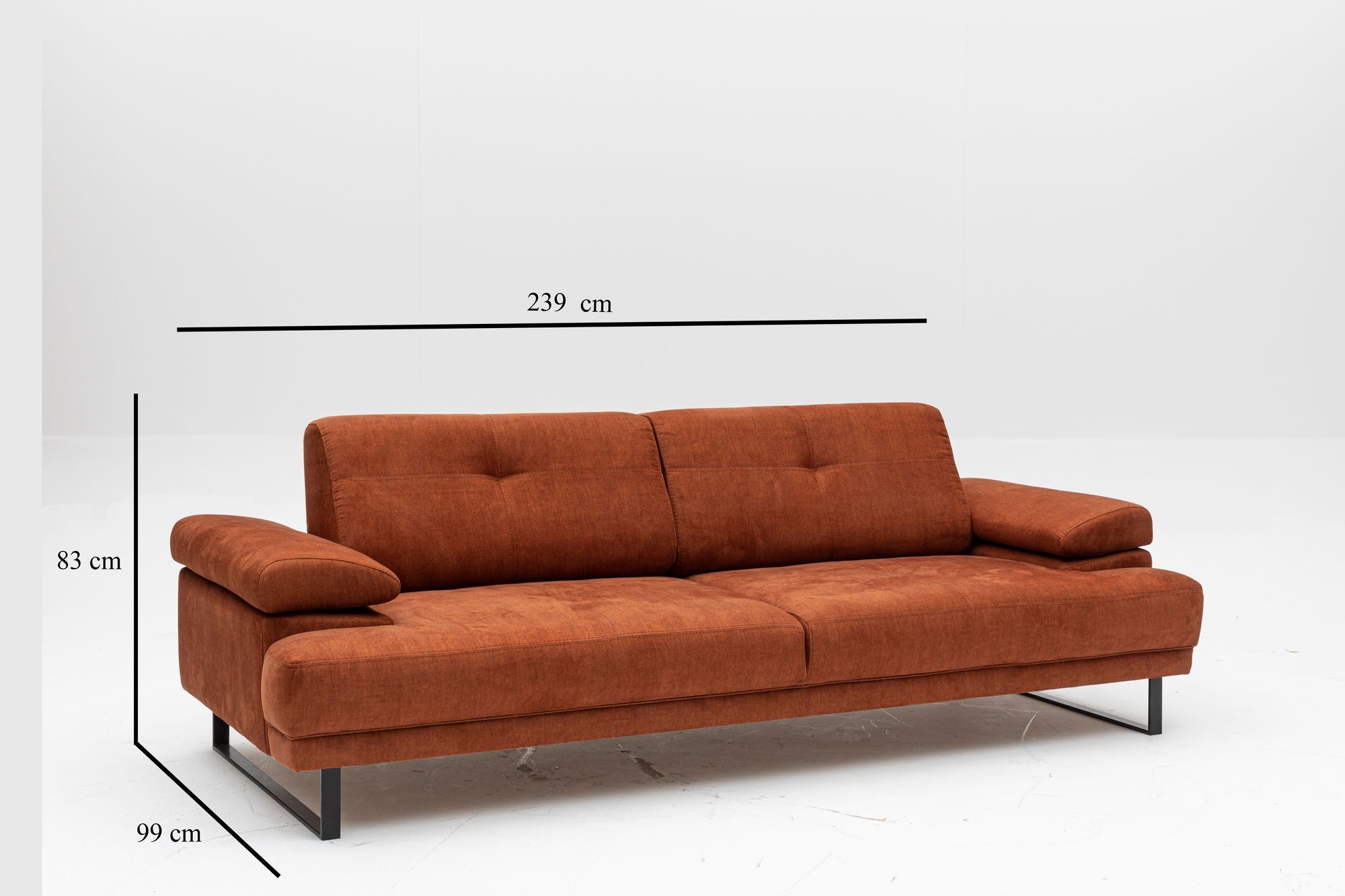 Entdecken Sie das Mustang Bettsofa in Orange von Atelier Del Sofa – ein stilvolles Möbelstück, das Komfort und Funktionalität vereint und jeden Raum aufwertet!