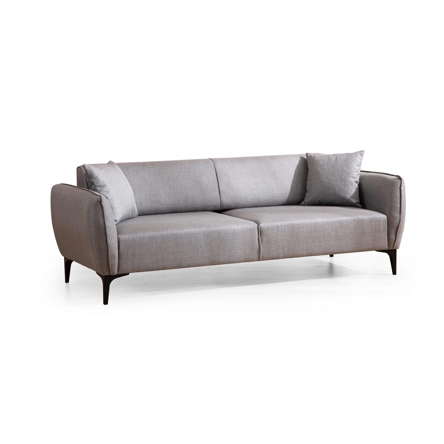 Entdecken Sie das elegante 3-Sitzer-Sofa Belissimo - Grey von Atelier Del Sofa. Ideal für jeden Wohnstil, vereint es Komfort und zeitloses Design.