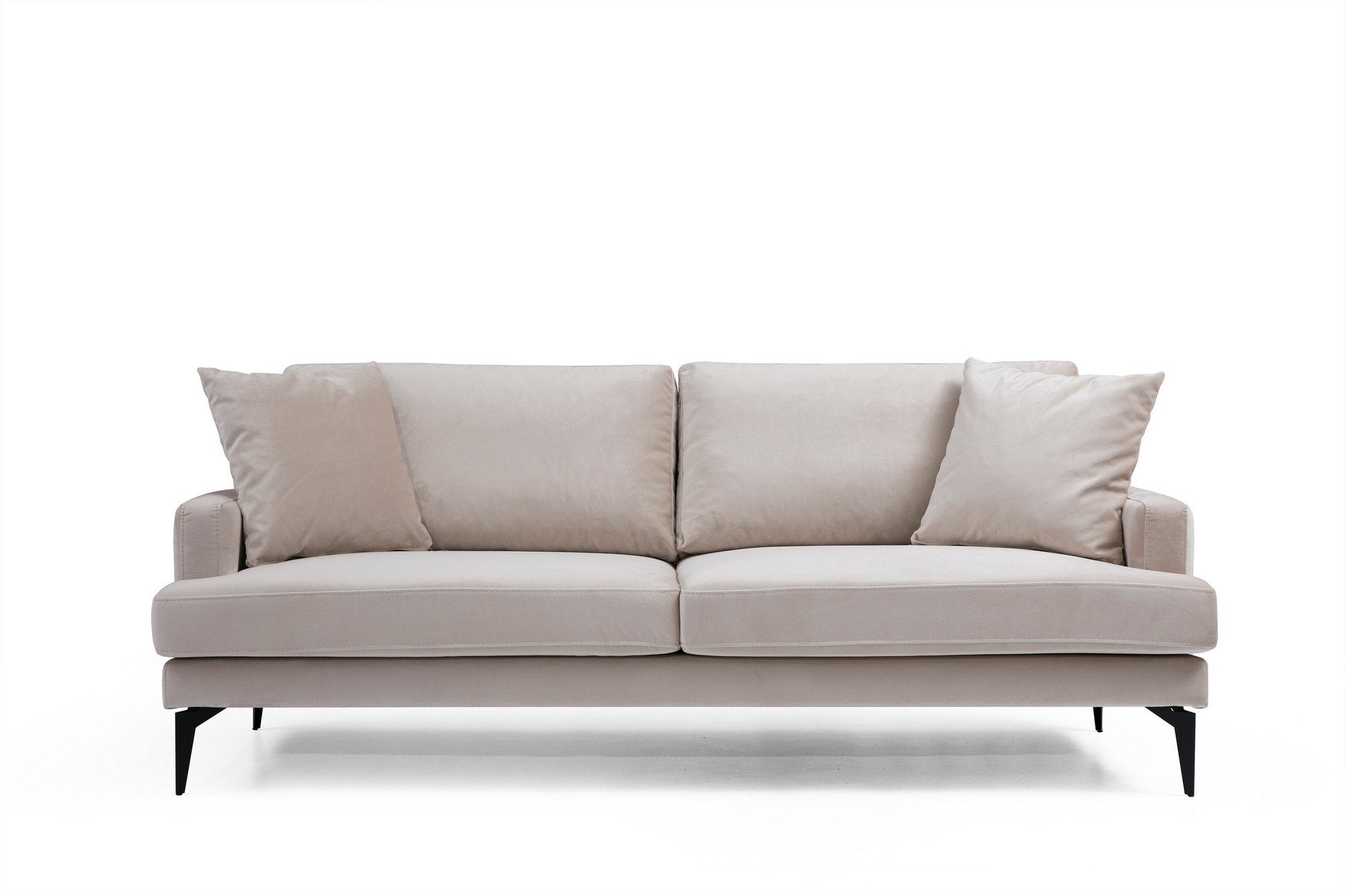 Genießen Sie das stilvolle Papira 2-Sitzer Sofa in Beige von Atelier Del Sofa. Ideal für jeden Wohnstil, vereint es Komfort und Eleganz.