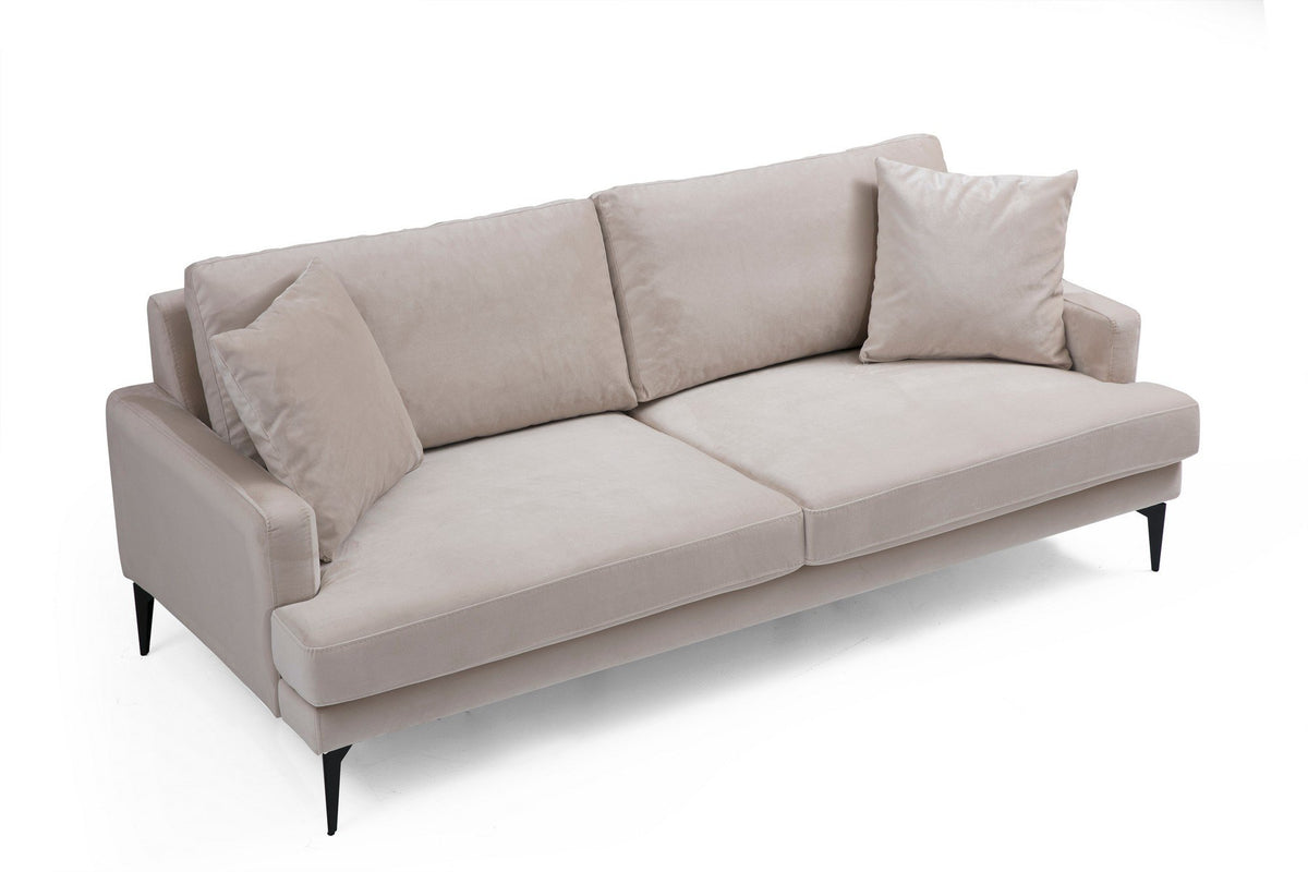 Papira 2 Sitzer Sofa - Beige in Beige präsentiert im Onlineshop von KAQTU Design AG. 2er Sofa ist von Atelier Del Sofa